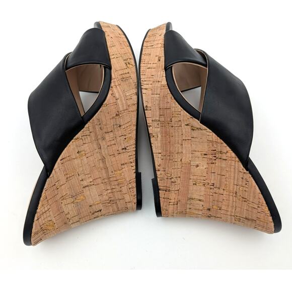 Charles By Charles David Black Wedge Sandals - Picture 11 of 12